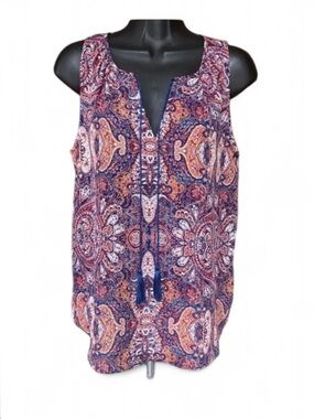 Violet + Claire Paisley Boho Tank size medium